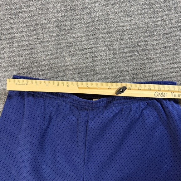 Vintage Nike Men's Mesh Shorts Blue Athletic Running Gym Workout Basketball USA - Picture 5 of 6